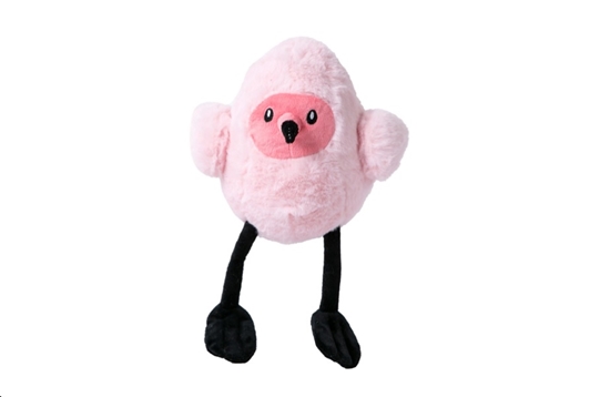 Picture of Freedog Plump Pink Bird Dog Toy | Soft & Fun Chew Toy